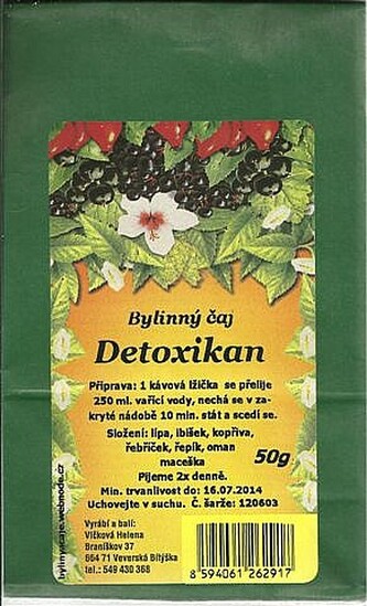 Vlčková Detoxikan 50g