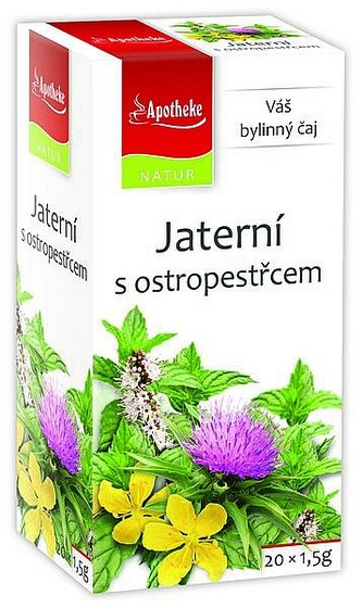 NATUR APO Jaterní s Ostropestřcem 20x1,5g NATUR APO Jaterní s Ostropestřcem 20x1,5g