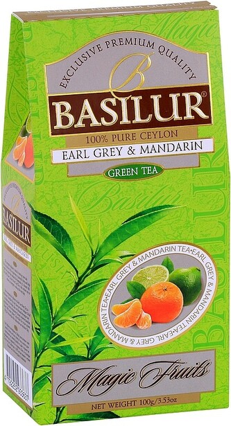 BASILUR Magic Green Earl Grey & Mandarin papír 100g BASILUR Magic Green Earl Grey & Mandarin papír 100g
