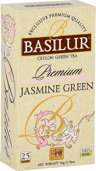 BASILUR Premium Jasmine Green nepřebal 25x2g BASILUR Premium Jasmine Green nepřebal 25x2g