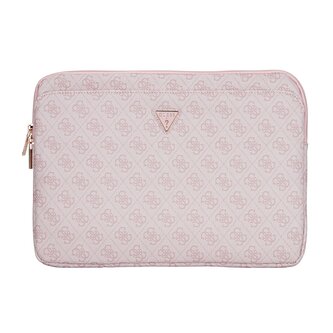 Guess PU 4G Triangle Logo Obal pro Notebook 14" Pink