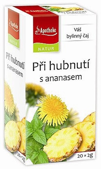 NATUR APO Při hubnutí s ananasem 20x2g NATUR APO Při hubnutí s ananasem 20x2g