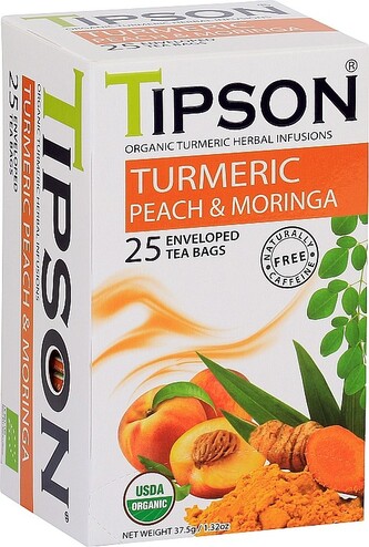 TIPSON BIO Turmeric & Peach Moringa 25x1,5g TIPSON BIO Turmeric & Peach Moringa 25x1,5g