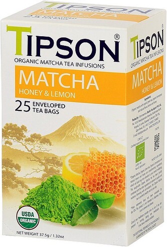 TIPSON BIO Matcha Honey & Lemon přebal 25x1,5g