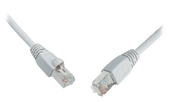 Solarix Patch kabel CAT5E SFTP PVC 10m šedý snag-proof C5E-315GY-10MB