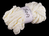 Pletací příze žinylková Soft 250 g - 1 ks - 1 krémová světlá