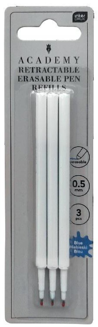 Wkłady do długopisów ścieralnych autom. 3szt