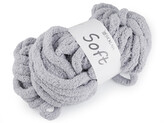 Pletací příze žinylková Soft 250 g - 1 ks - 8 šedá světlá