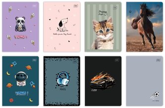 Zeszyt A5/16K 3kol linia 70g UV mix (20szt)