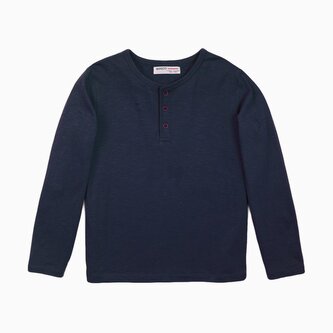 Tričko chlapecké s dlouhým rukávem, Minoti, 3BHENLEY 5, modrá - 104/110