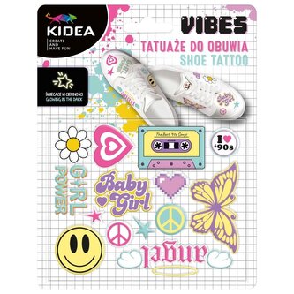 Tatuaże do obuwia świecące w ciemności Vibes KIDEA