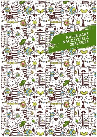 Kalendarz nauczyciela 2025/2026 B5 tyg. PCV Koty