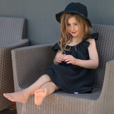 Dívčí klobouk mušelín Black; Barva: černá; Velikost: XL