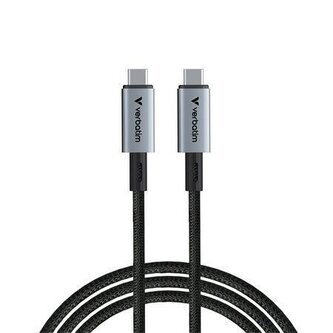 USB kabel, černá, USB-C / USB-C, 1,2 m, 240W, VERBATIM 31847