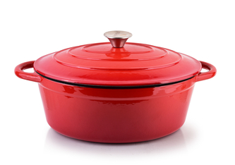 RODELUXE Gęsiarka żeliwna emaliowana 30x38xh17cm RODELUXE Gęsiarka żeliwna emaliowana 30x38xh17cm