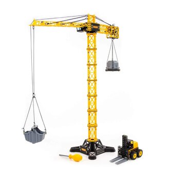 Polesie 09255 Klocki Żuraw budowniczy Gigant z ładowarką 588 elementów w pudełku