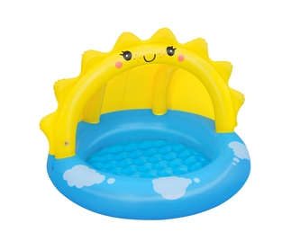 BESTWAY 52637 Basenik dmuchany z daszkiem i pompowanym dnem Słoneczko 1,01x97x71