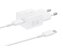 EP-T2510XWE Samsung USB-C 25W Cestovní nabíječka + USB-C Datový Kabel White (Pošk. Balení)