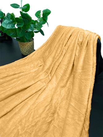 Mikroflanelová deka 150x200 cm světle hnědá