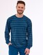 Piżama Cornette 117/278 Loose 13 dł/r S-2XL męska niebieski L