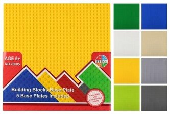 Klocki konstrukcyjne podstawa 26x26cm mix