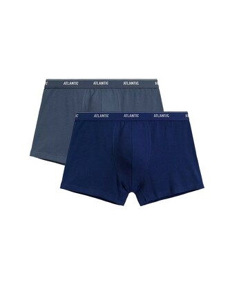 Bokserki Atlantic 2RMH-011 A'2 S-2XL niebieski ciemny-niebieski M
