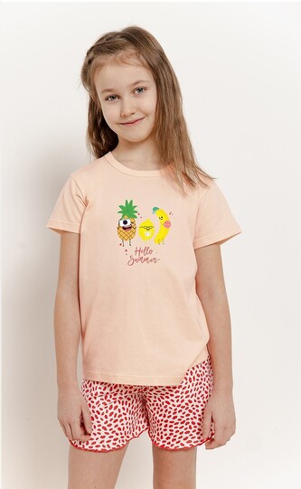 Piżama Taro Sweety 3385 kr/r 122-140 W25 morelowy 122