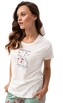 Piżama Luna 641 kr/r M-2XL L24 damska kremowy L