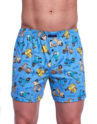 Bokserki Cornette Classic 001/172 S-2XL niebieski M