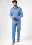 Piżama Regina 470 dł/r 2XL-3XL Z24/25 męska niebieski XXL