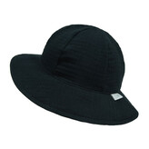 Dívčí klobouk mušelín Black; Barva: černá; Velikost: XXS