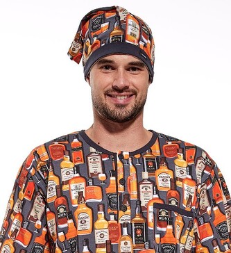 Koszula Cornette 110/23 Alkohol dł/r S-2XL męska grafitowy XL