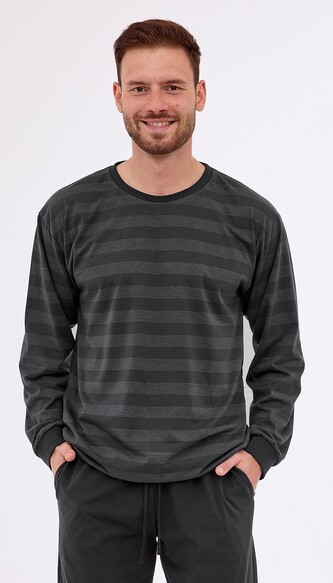 Piżama Cornette 117/280 Loose 15 dł/r S-2XL męska grafitowy L