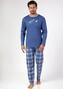 Piżama Regina 469 dł/r 2XL Z24/25 męska niebieski XXL