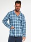 Piżama Cornette 114/63 dł/r 3XL-5XL męska rozpinana niebieski 3XL