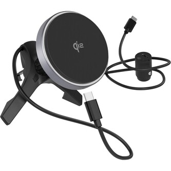 Epico UltraDrive ED70 Qi2 kovová Mag+ bezdrátová nabíječka do auta černá