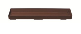 Miska pod truhlík ARGO tmavě hnědá, varianta 50 cm