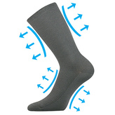 Lonka® ponožky Oregan šedá 51-54 (35-37) 1 pár