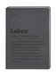 Terminplaner Lederlook 2026 Schwarz