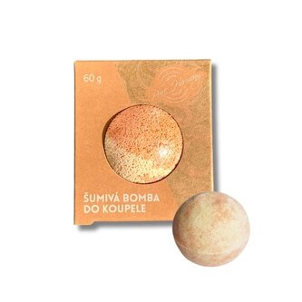 Šumivá bomba do koupele Meruňka
