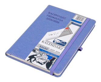 Kalendarz pedagoga 2025/26 A5 tyg Salsa fioletowy Kalendarz pedagoga 2025/26 A5 tyg Salsa fioletowy