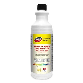 Čistící prostředek na koupelny Real profi - 1 l Čistící prostředek na koupelny Real profi - 1 l