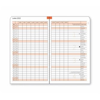 Formulář ADK, Měsíční diář - A6, 2025,13 listů