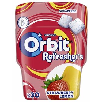 Žvýkačky Orbit Refreshers - jahoda, citrón, dóza