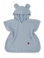 Dětské mušelínové pončo lux s kapucí Teddy, rychleschnoucí, jeans, 110/122; 110/122