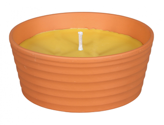 Svíčka proti hmyzu CITRONELLA žardinka SIRIUS 250g d13x6cm