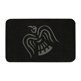 Nášivka M-Tac Raven Flag Laser Cut - černá-šedá
