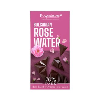 Čokoláda s růžovou vodou 60 g BIO   BENJAMÍSSIMO