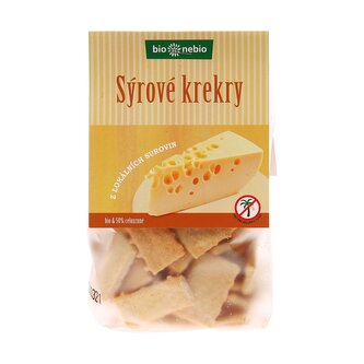 Krekry sýrové 130 g BIO   BIO NEBIO