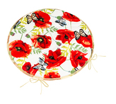 Sedák BERTA kulatý hladký - Červená,Bílá,Zelená - průměr 40 cm